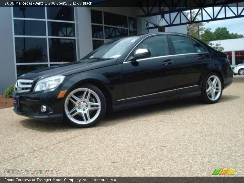 Black / Black 2008 Mercedes-Benz C 300 Sport