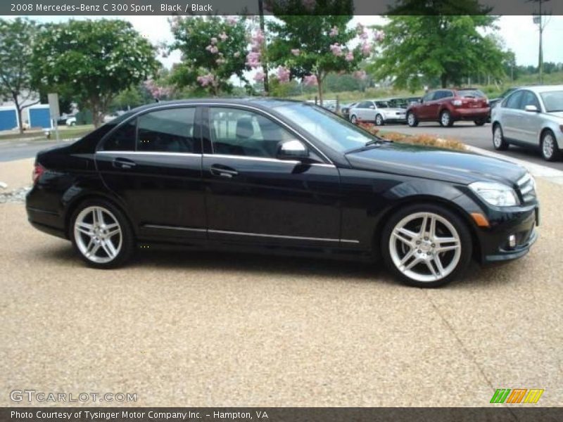 Black / Black 2008 Mercedes-Benz C 300 Sport