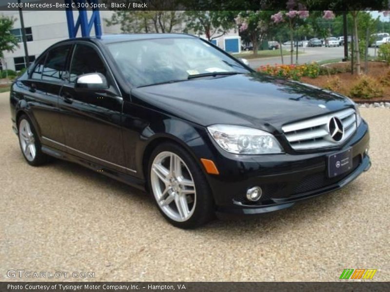 Black / Black 2008 Mercedes-Benz C 300 Sport