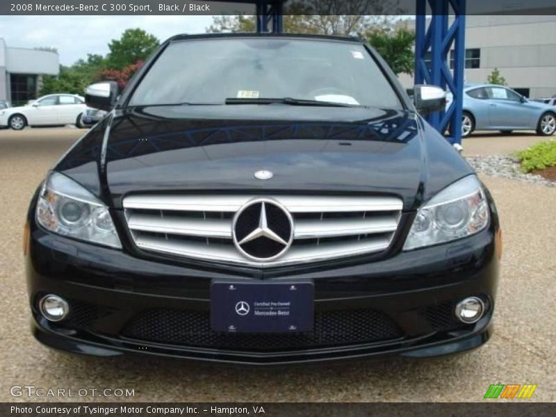 Black / Black 2008 Mercedes-Benz C 300 Sport