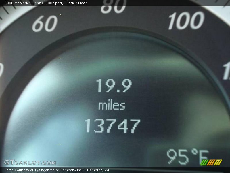 Black / Black 2008 Mercedes-Benz C 300 Sport