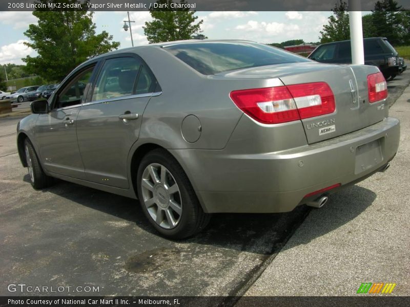 Vapor Silver Metallic / Dark Charcoal 2008 Lincoln MKZ Sedan