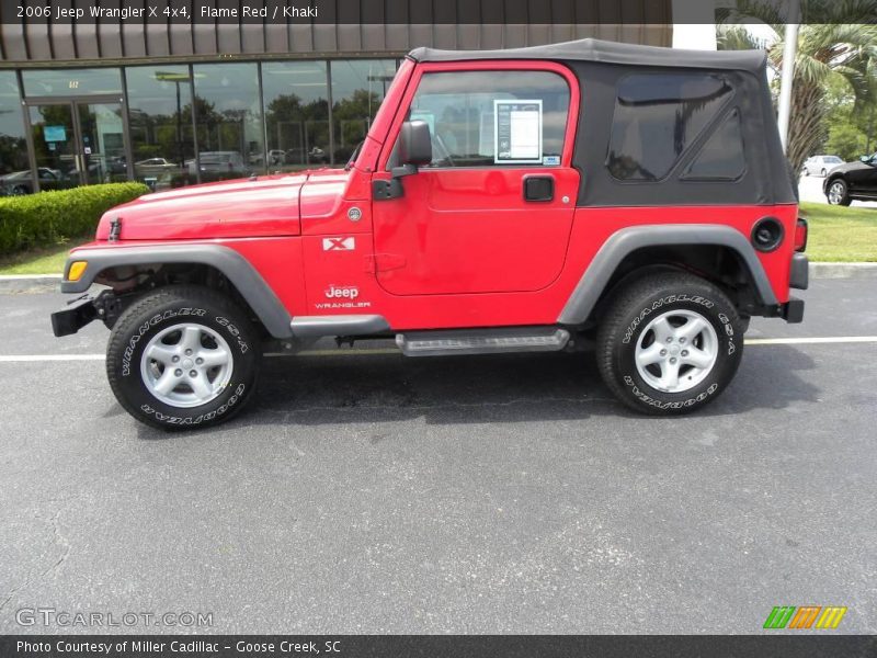 Flame Red / Khaki 2006 Jeep Wrangler X 4x4