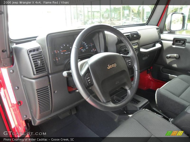 Flame Red / Khaki 2006 Jeep Wrangler X 4x4