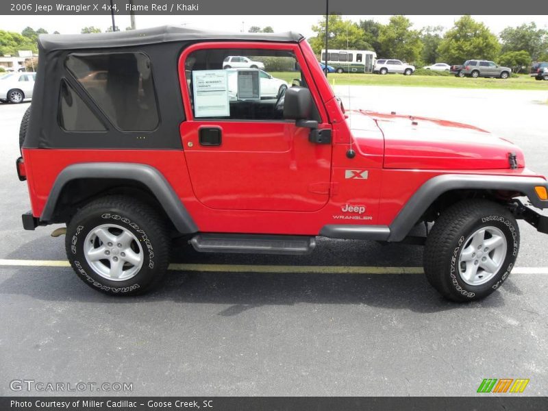 Flame Red / Khaki 2006 Jeep Wrangler X 4x4