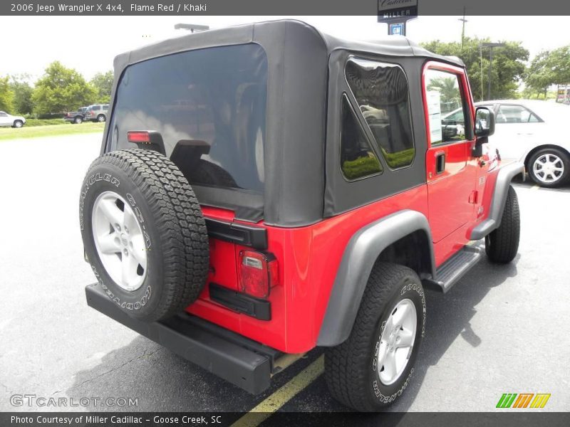 Flame Red / Khaki 2006 Jeep Wrangler X 4x4