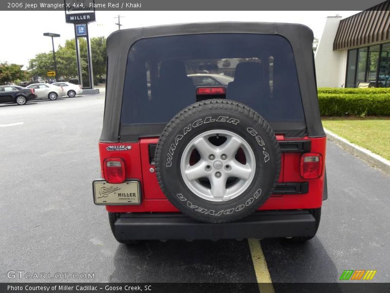 Flame Red / Khaki 2006 Jeep Wrangler X 4x4