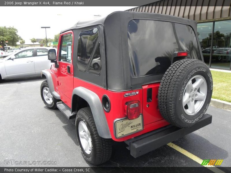 Flame Red / Khaki 2006 Jeep Wrangler X 4x4