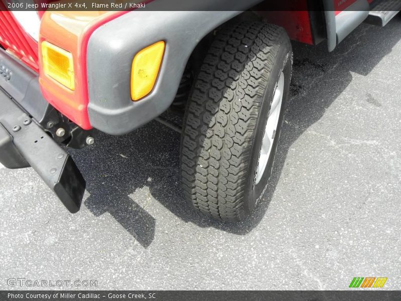 Flame Red / Khaki 2006 Jeep Wrangler X 4x4