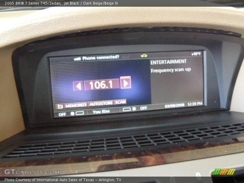 Jet Black / Dark Beige/Beige III 2005 BMW 7 Series 745i Sedan
