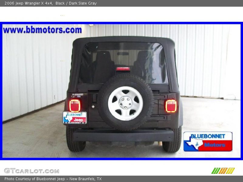 Black / Dark Slate Gray 2006 Jeep Wrangler X 4x4