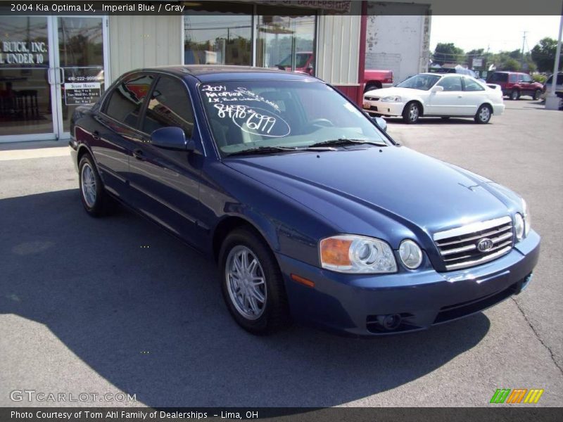 Imperial Blue / Gray 2004 Kia Optima LX
