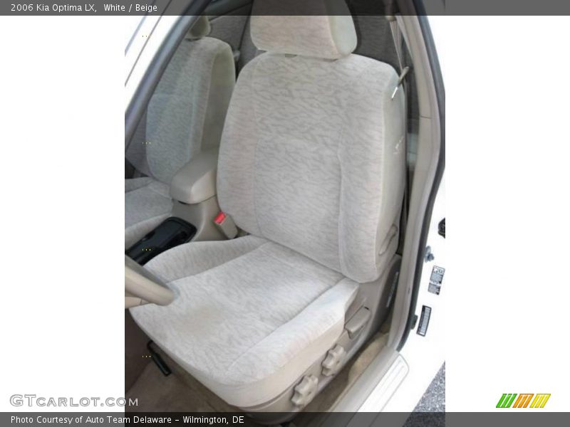 White / Beige 2006 Kia Optima LX