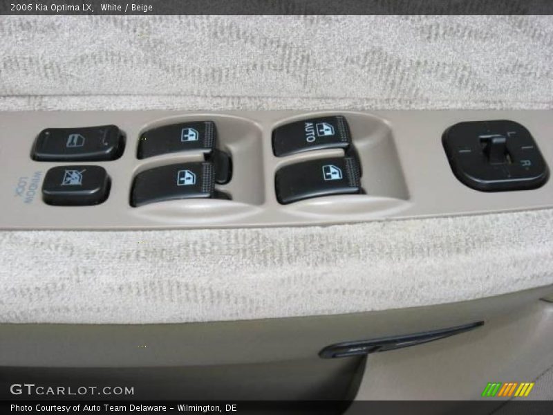 White / Beige 2006 Kia Optima LX