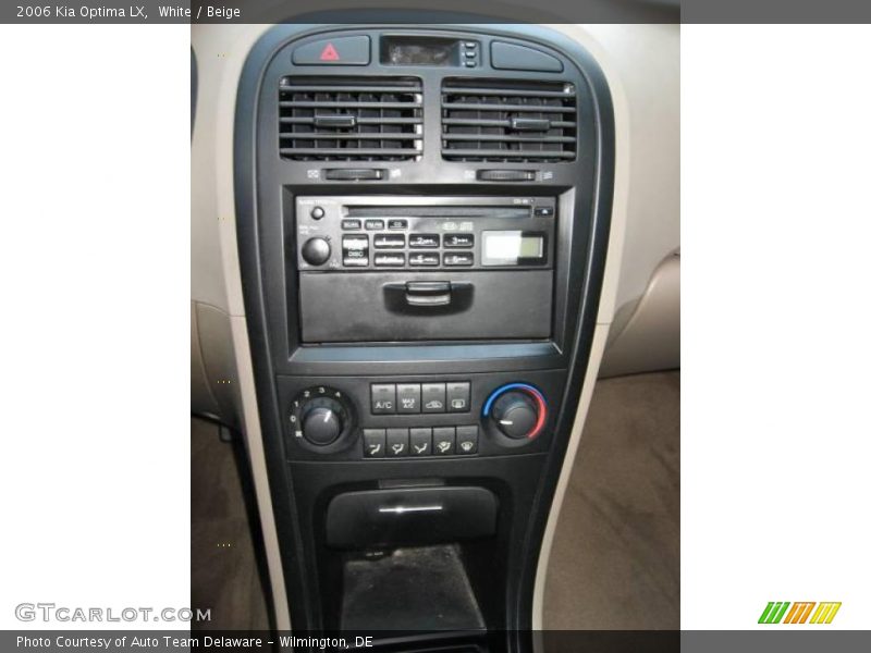White / Beige 2006 Kia Optima LX