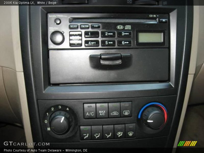 White / Beige 2006 Kia Optima LX