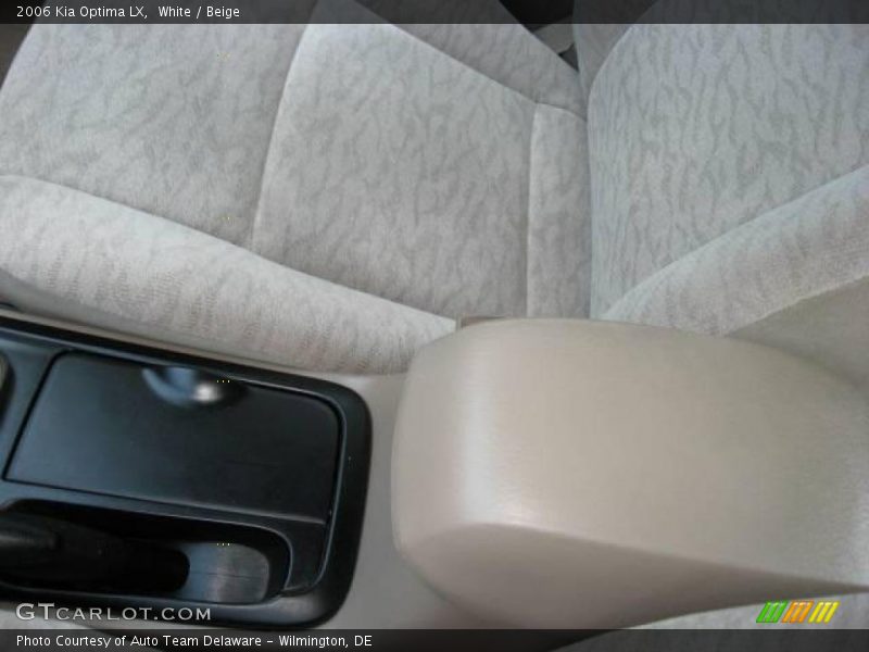 White / Beige 2006 Kia Optima LX