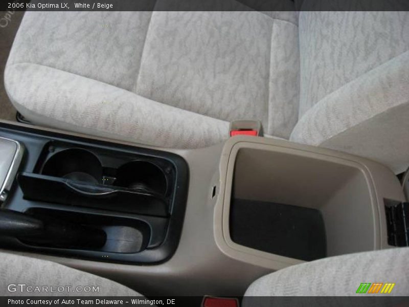 White / Beige 2006 Kia Optima LX