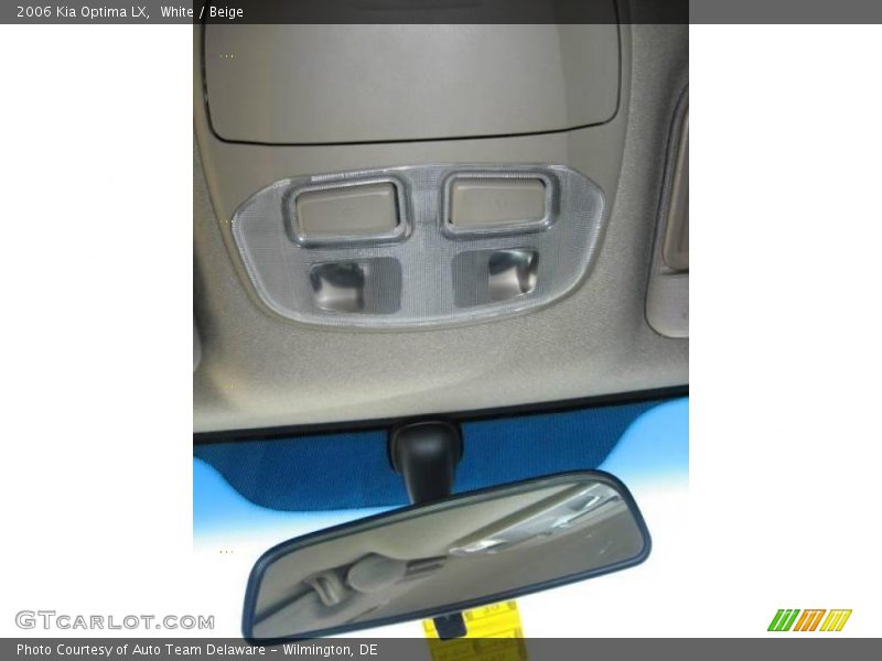 White / Beige 2006 Kia Optima LX