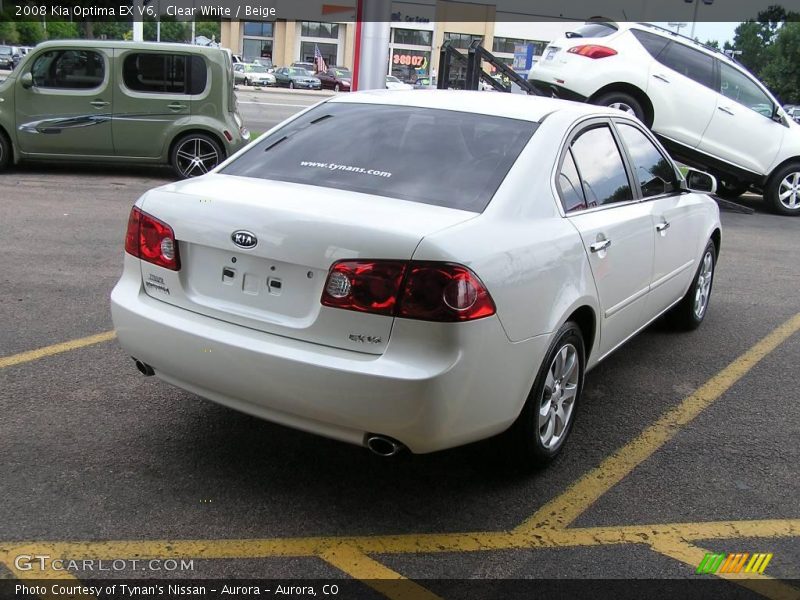 Clear White / Beige 2008 Kia Optima EX V6