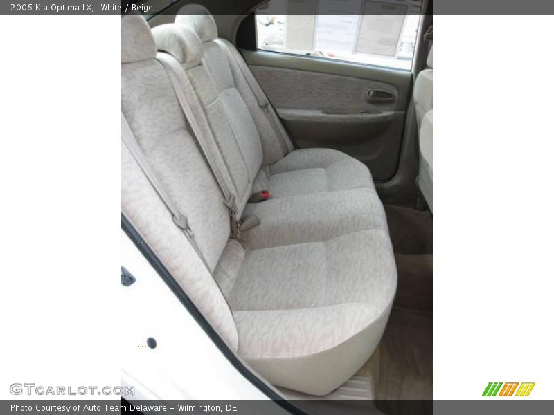 White / Beige 2006 Kia Optima LX