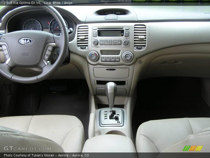 Clear White / Beige 2008 Kia Optima EX V6