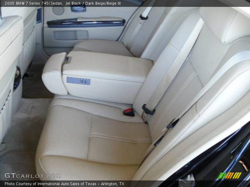 Jet Black / Dark Beige/Beige III 2005 BMW 7 Series 745i Sedan