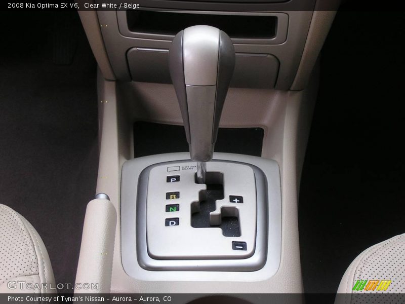 Clear White / Beige 2008 Kia Optima EX V6