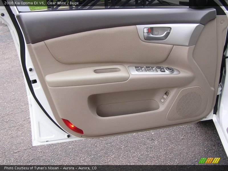 Clear White / Beige 2008 Kia Optima EX V6