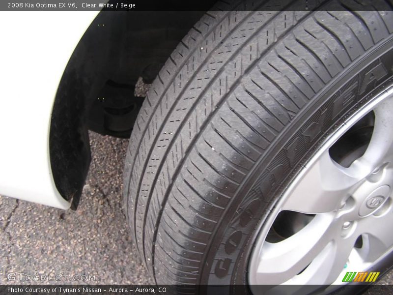 Clear White / Beige 2008 Kia Optima EX V6