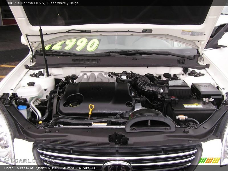 Clear White / Beige 2008 Kia Optima EX V6