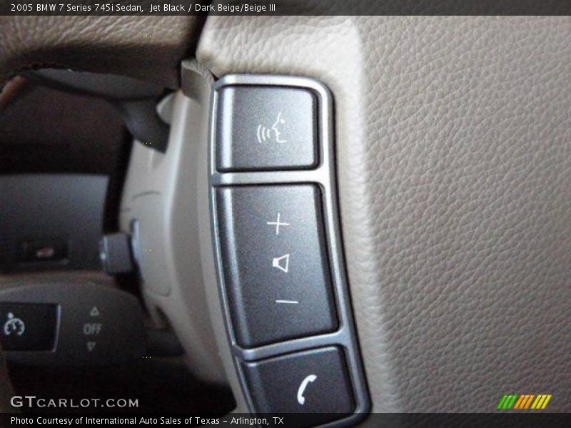 Jet Black / Dark Beige/Beige III 2005 BMW 7 Series 745i Sedan