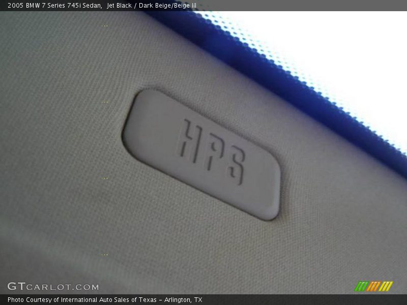 Jet Black / Dark Beige/Beige III 2005 BMW 7 Series 745i Sedan