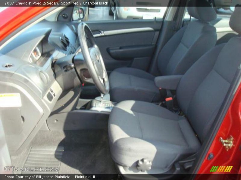 Sport Red / Charcoal Black 2007 Chevrolet Aveo LS Sedan
