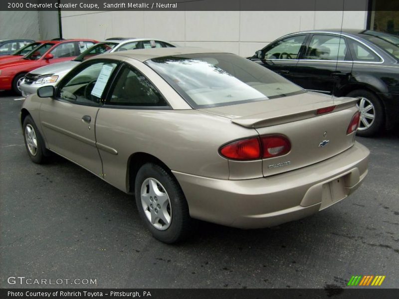Sandrift Metallic / Neutral 2000 Chevrolet Cavalier Coupe