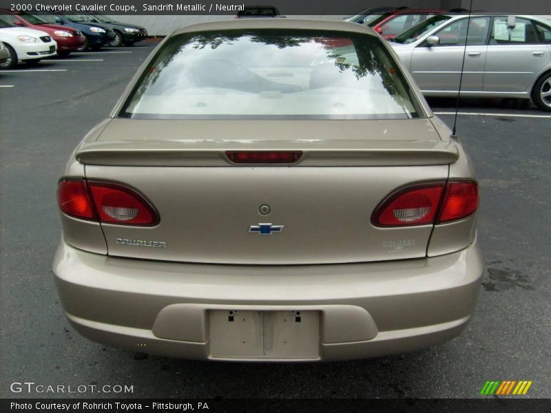 Sandrift Metallic / Neutral 2000 Chevrolet Cavalier Coupe