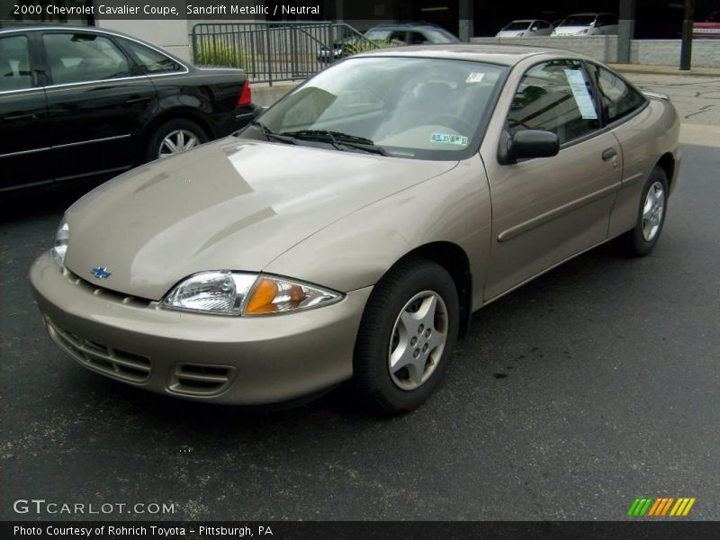 Sandrift Metallic / Neutral 2000 Chevrolet Cavalier Coupe