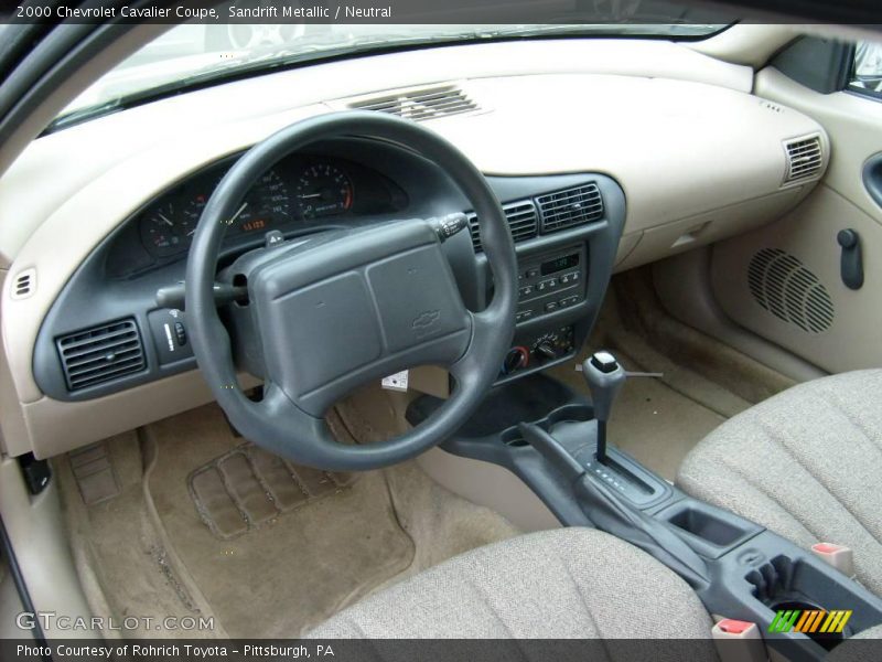 Sandrift Metallic / Neutral 2000 Chevrolet Cavalier Coupe