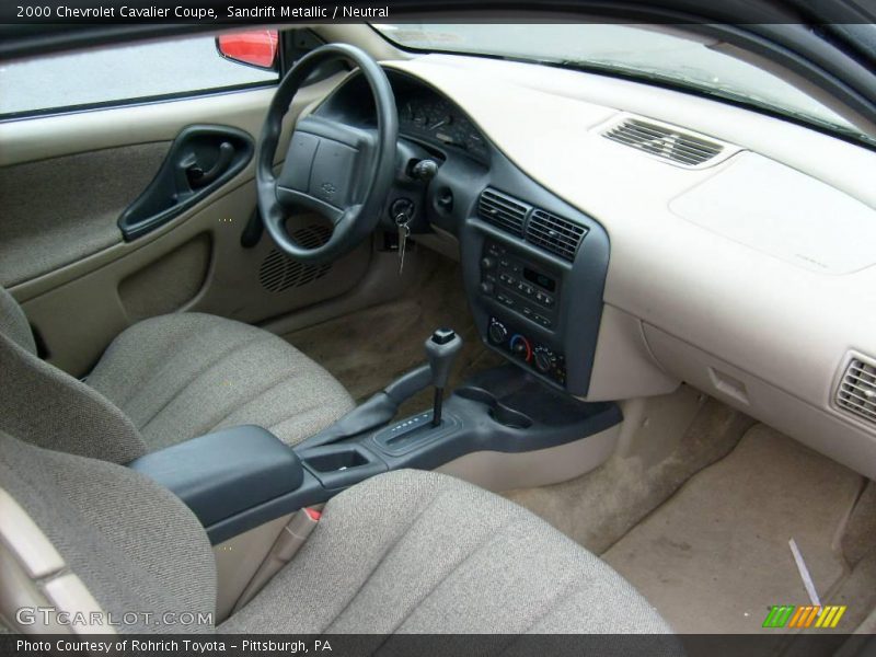 Sandrift Metallic / Neutral 2000 Chevrolet Cavalier Coupe