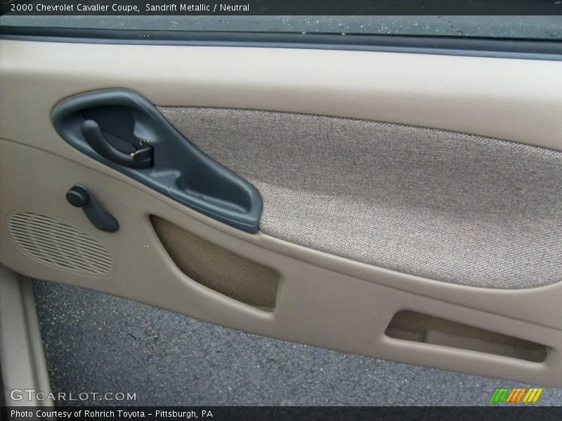 Sandrift Metallic / Neutral 2000 Chevrolet Cavalier Coupe