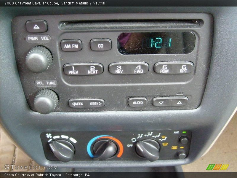 Sandrift Metallic / Neutral 2000 Chevrolet Cavalier Coupe