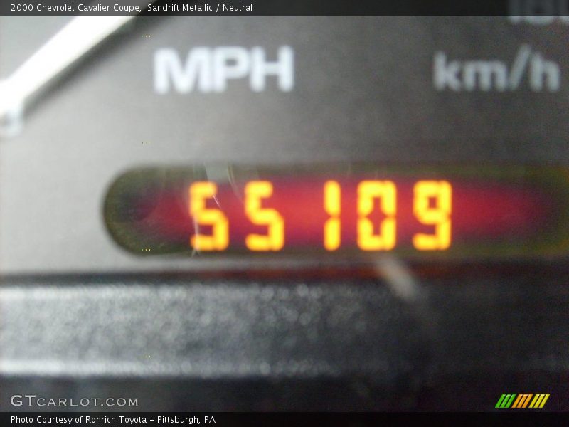 Sandrift Metallic / Neutral 2000 Chevrolet Cavalier Coupe