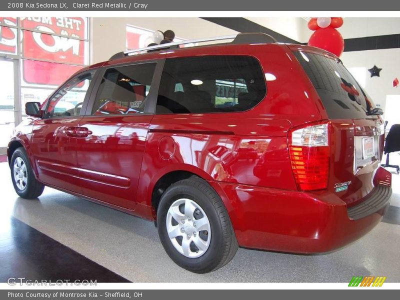 Claret Red Metallic / Gray 2008 Kia Sedona LX