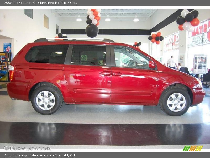 Claret Red Metallic / Gray 2008 Kia Sedona LX