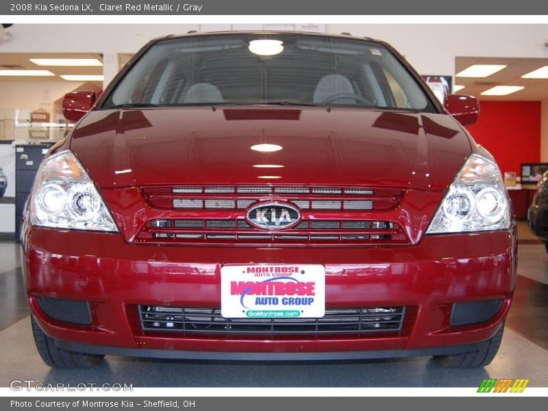 Claret Red Metallic / Gray 2008 Kia Sedona LX