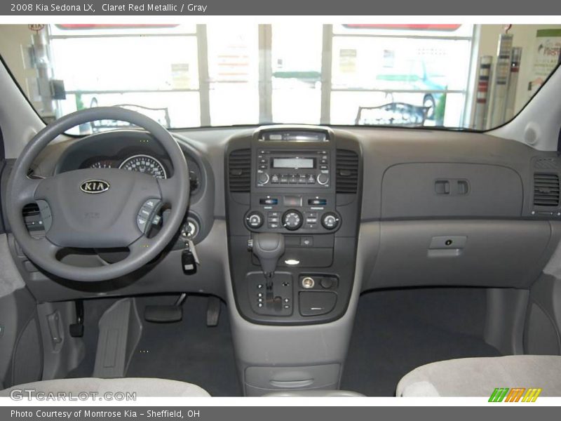 Claret Red Metallic / Gray 2008 Kia Sedona LX