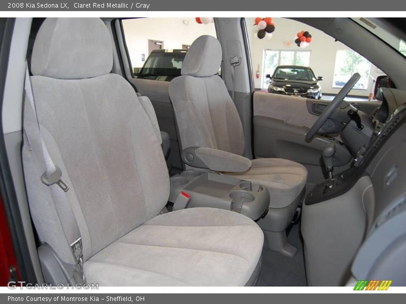 Claret Red Metallic / Gray 2008 Kia Sedona LX
