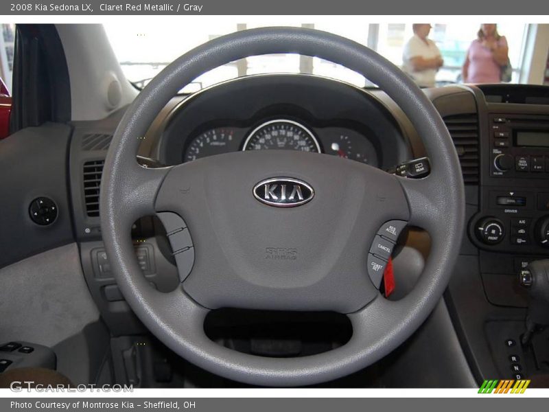 Claret Red Metallic / Gray 2008 Kia Sedona LX