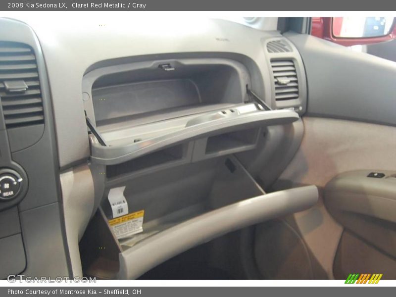 Claret Red Metallic / Gray 2008 Kia Sedona LX