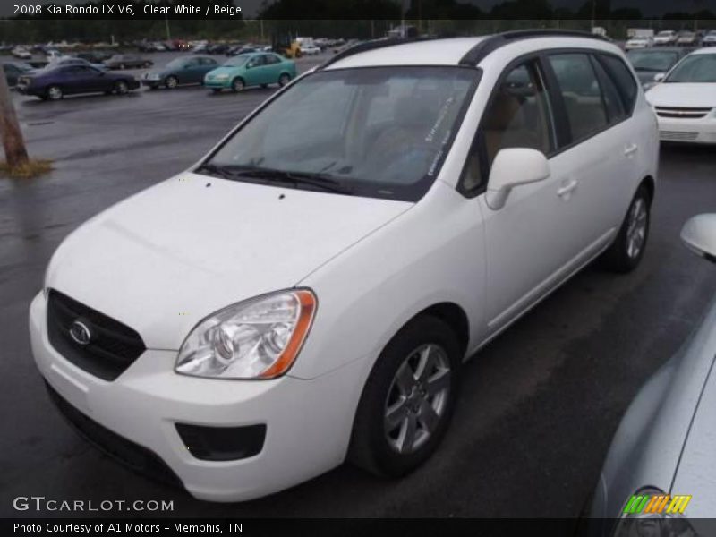 Clear White / Beige 2008 Kia Rondo LX V6